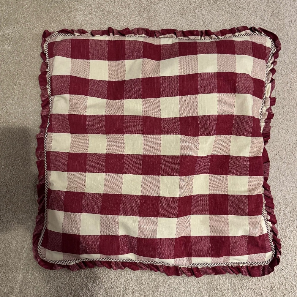 Sherry Kline French Country Buffalo Check Euro Sham
